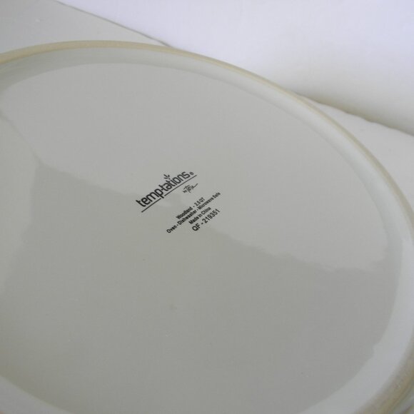 NEW Temp-tations Woodland Nostalgic S/2 Shallow Coupe Bakers WHITE 1.5 QT 2.5 QT - Picture 8 of 8